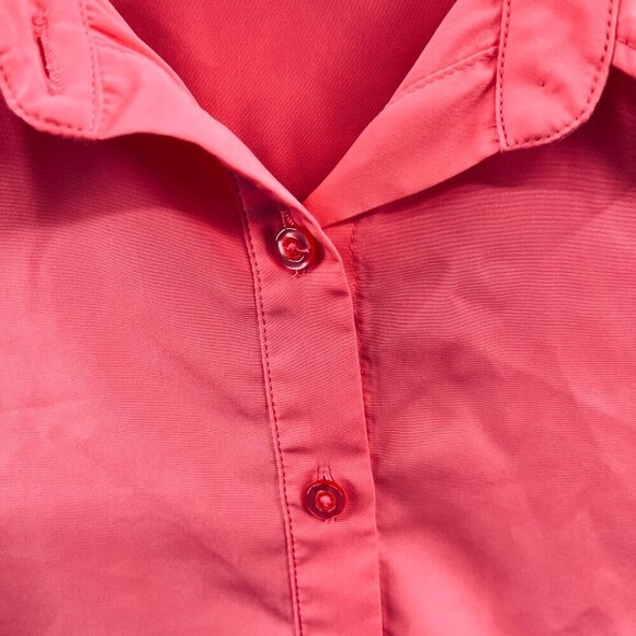 Susan Graver Women Top Small Pink Long Sleeve Button Front‎ Shirt - Picture 3 of 12